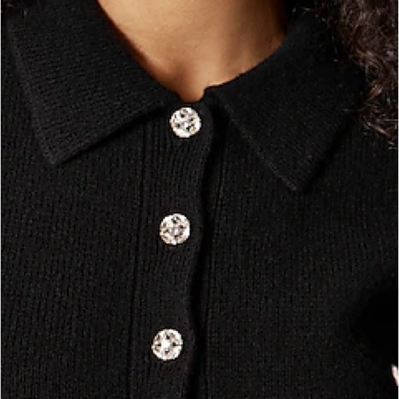 JCREW Milano-stitch cinched-waist cardigan with embellished buttons - Picture 2 of 3
